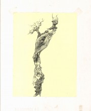 La caduta, inchiostro su carta, 27x21cm, 2005, I di copertina
